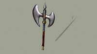Medieval Axe Low-poly 3D model