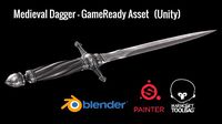 Medieval Dagger - GameReady Model - Unity