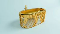 Gold bathtub