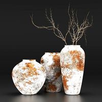 Antique Effect Hydroponic Ceramic Vase Vol5