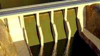 Dam - Low Poly - Game Ready - PBR