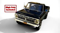 Ford F100 1976 New Black
