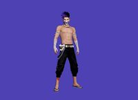 Free Fire 3D model T pose Free 3d model with blend file