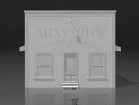 Minyards Grocery and Market ca 1932 HO Scale Railroad