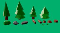Lowpoly Nature Assets Pack