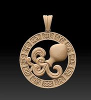 Horoscope Acuario Pendant