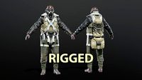 SOLDIER WWII USA Pilot Rigged