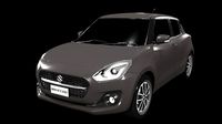 SUZUKI SWIFT BLACK 3D MODEL