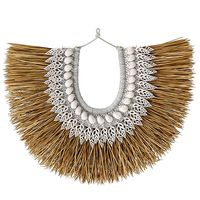 Seashell and algae necklace