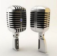 Metallic microphone 3D Model