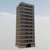 Modern High-Rise Studio Apartment Building