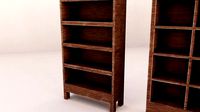 Wooden shelves low poly