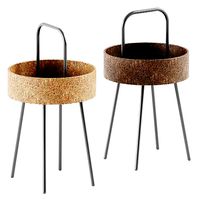 Masha Cork Side Table Halmar