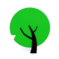 Cartoon tree 3d model