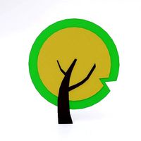 Cartoon tree 3d model