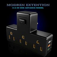 Modern Extension cord high-poly 3D model