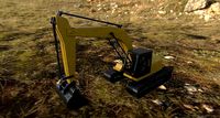 toy digger excavator