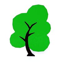 Toon tree 3d model