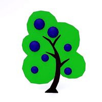 Toon tree 3d model