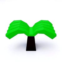 Toon tree 3d model