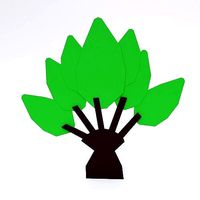 Cartoon tree 3d model