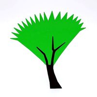 Toon tree 3d model