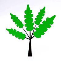 Cartoon tree 3d model