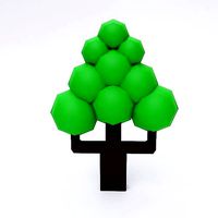 Cartoon tree 3d model