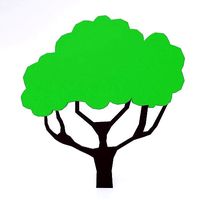 Cartoon tree 3d model