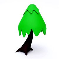 Cartoon tree 3d model