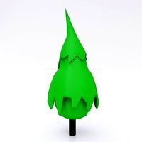 Cartoon tree 3d model