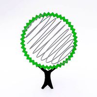 Abstract tree 3d model