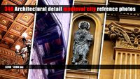 340 Architectural detail - Medieval city photo reference pack