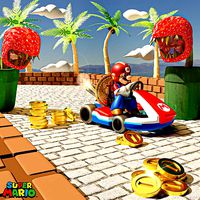 MARIO KART 3D SCENE