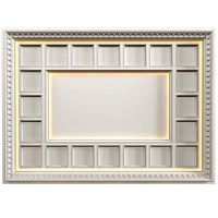 Modern coffered illuminated ceiling