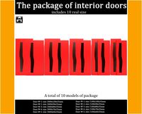 The package of interior doors 3D Model