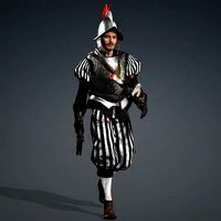 Spanish Soldier  High quality character full Rigged and Animated