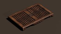 3D Antique Chinese Wooden Tea tray