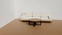 Sofa with coffee table