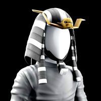 Pharaoh Eagle Hat 01 - SciFi Character Design Low-poly 3D model