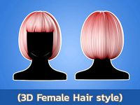 3D Anime Hair