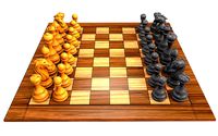 Chess Board lowpoly board game 3d model