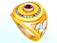 Eagle Ring - Mens Ring - N587 | 3D