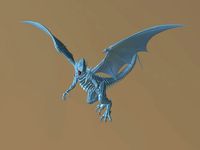White dragon blue eyes 3D print model | 3D