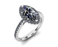 Marquise Cut Diamond Ring | 3D