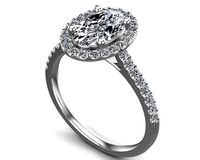 Oval Cut Diamond Ring | 3D