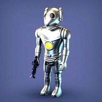 RAHTRO ARTICULATED RETRO SCI-FI ACTION FIGURE | 3D