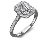 Emerald Diamond Ring | 3D