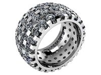 4-Row Bright Diamond ring 2668 3D print model | 3D