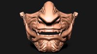 Traditional Japanese Mask | 3D